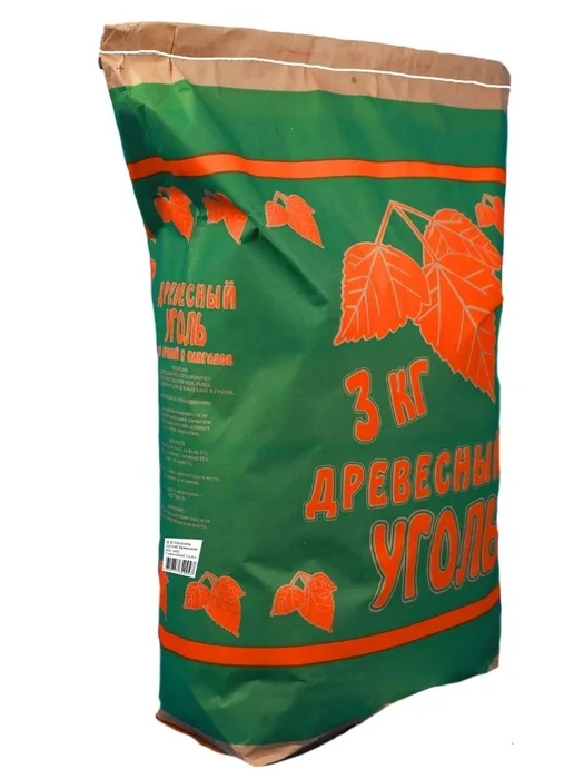 Уголь древесный 3кг.